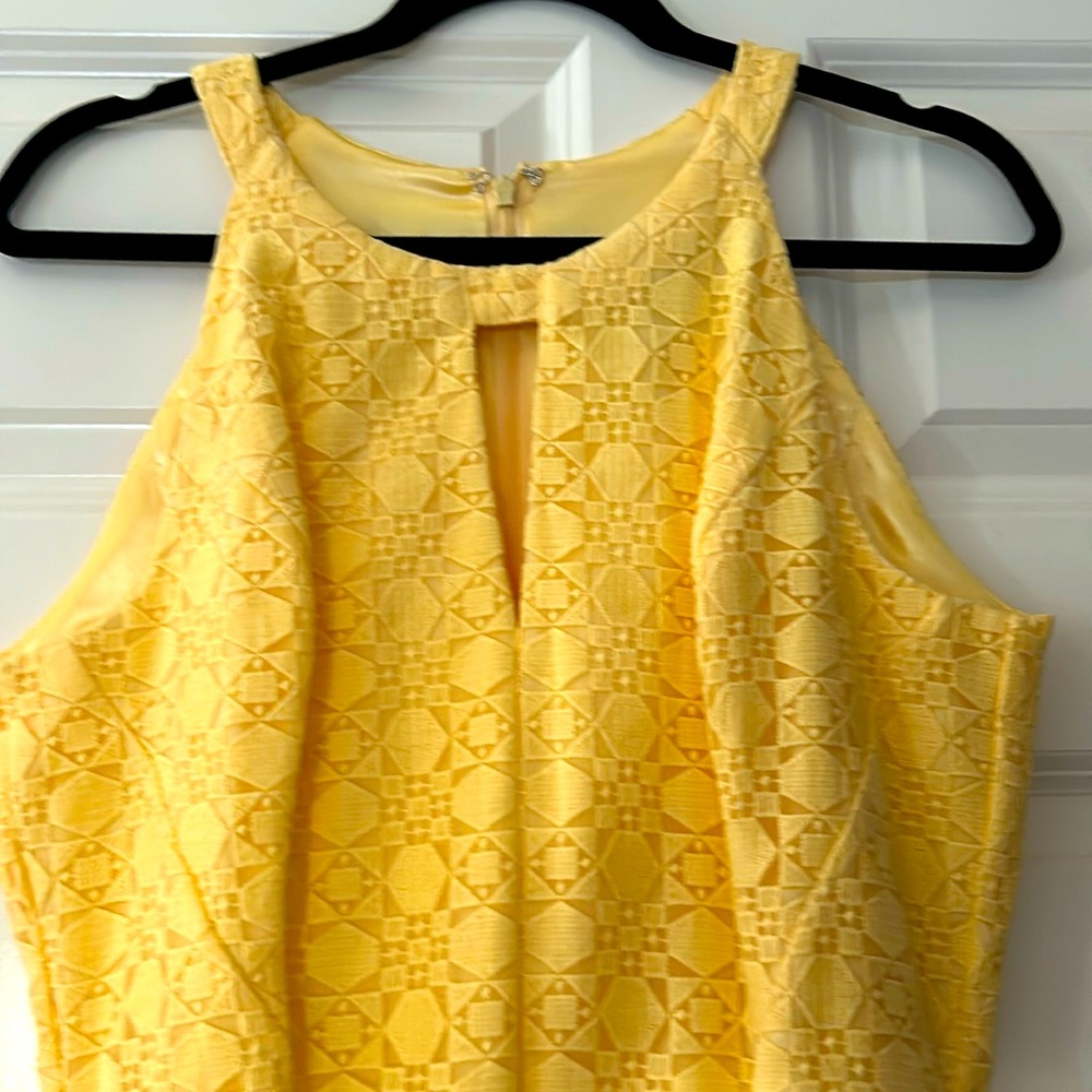 White House black market- never won summer yellow dress